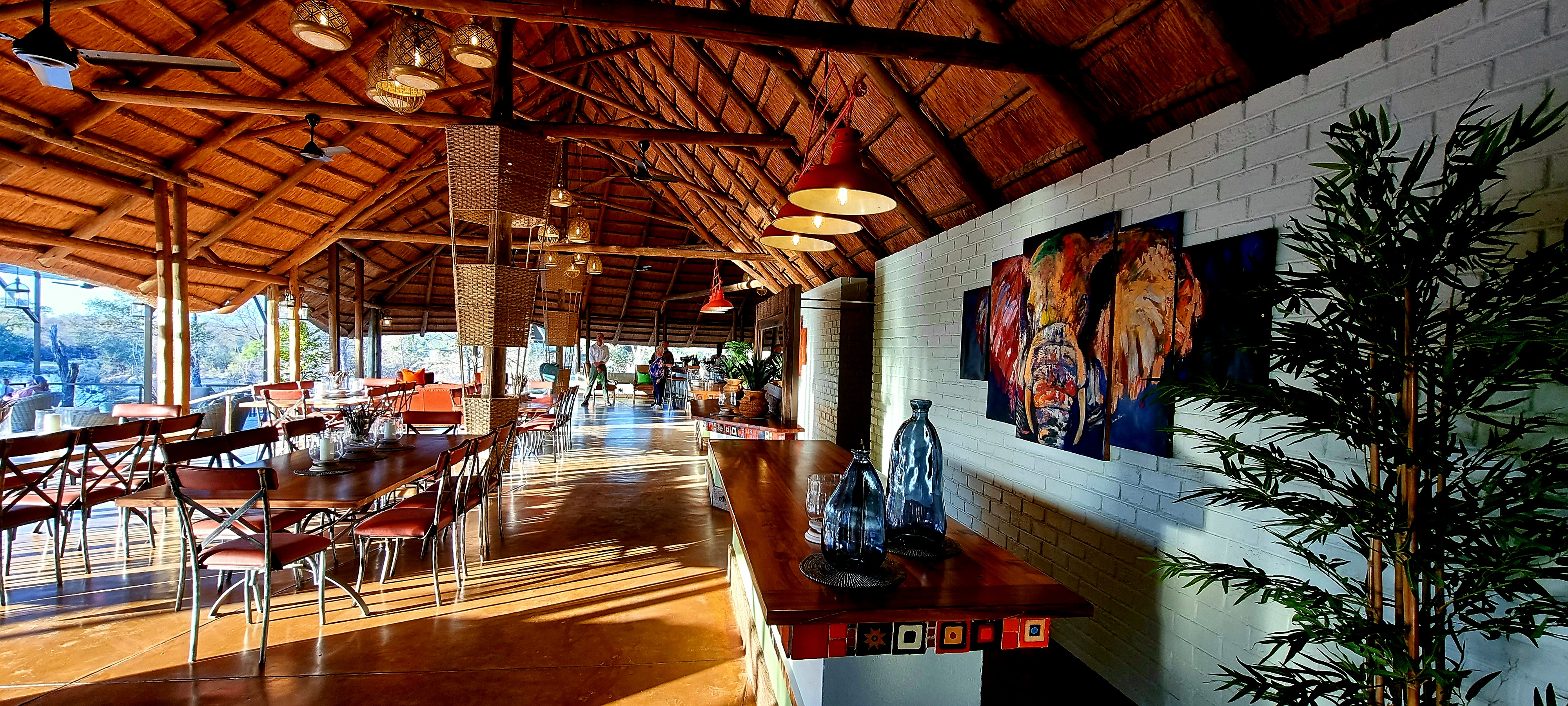 <p>The dinning area offers a comfortable setting with exceptional food and service</p>