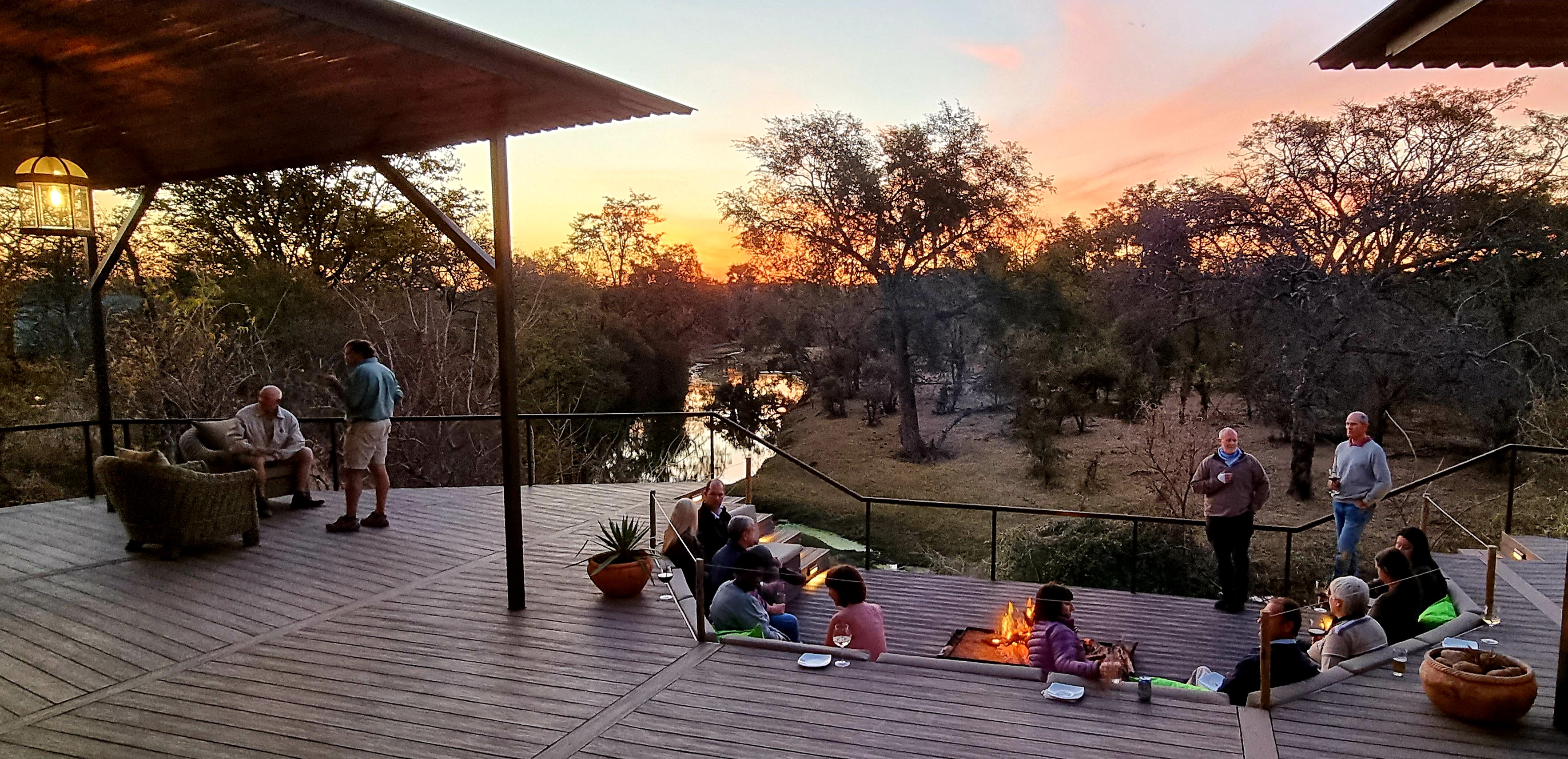<p>The Wallow Lodge fire pit is a great place to meet new guest and relax</p>