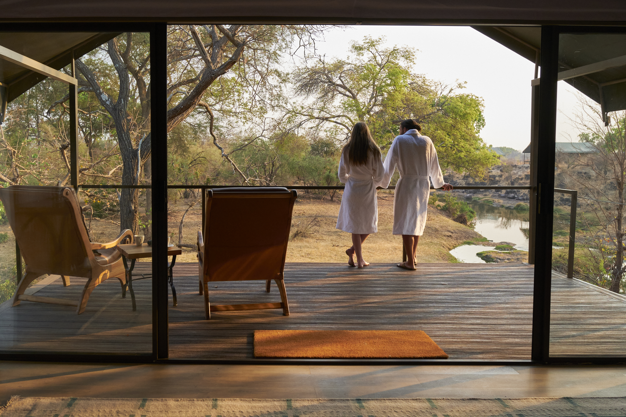 <p>The Wallow Lodge offers private balconies for guests to relax</p>